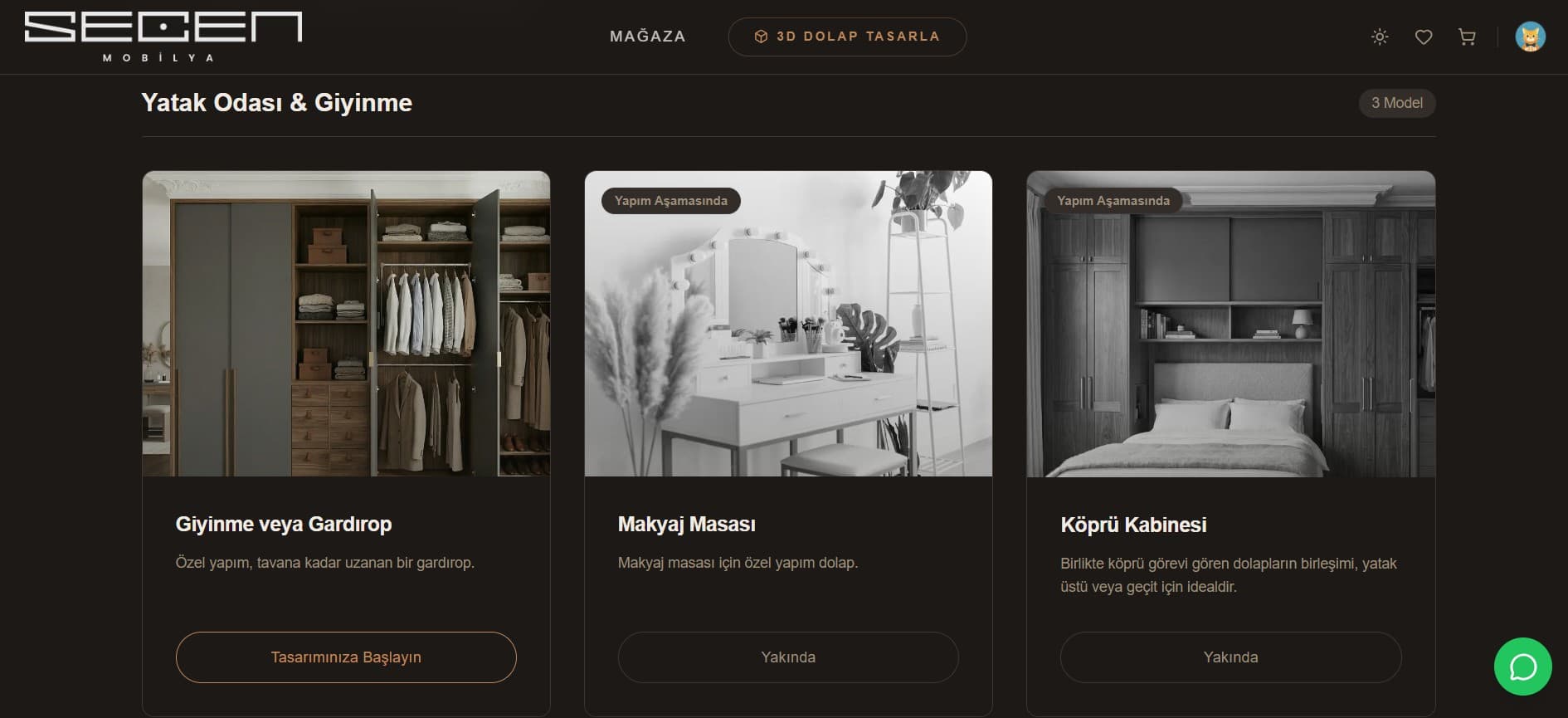 3D Custom Builder ve İnteraktif Tasarım Modülü